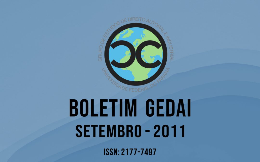 Boletim do GEDAI – Setembro de 2011