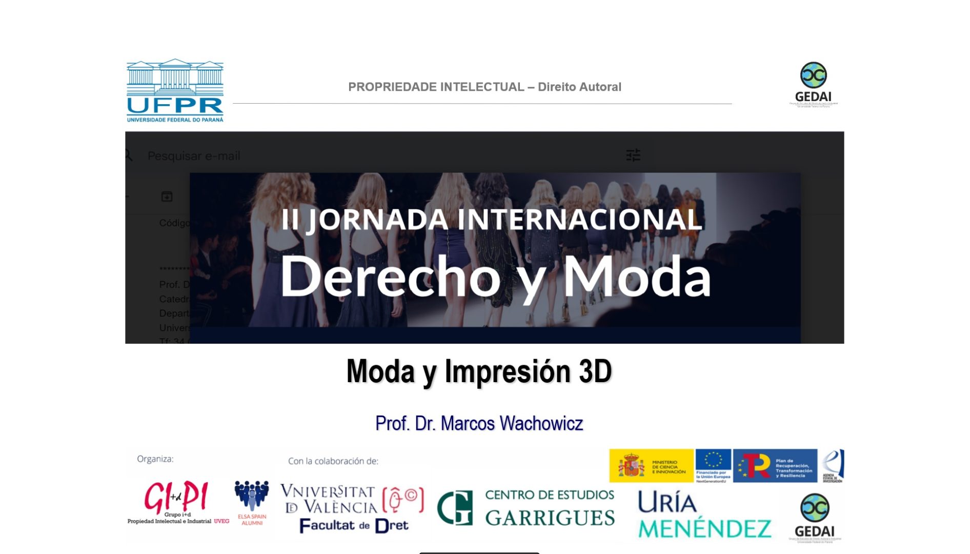 II JORNADA INTERNACIONAL – Derecho y Moda