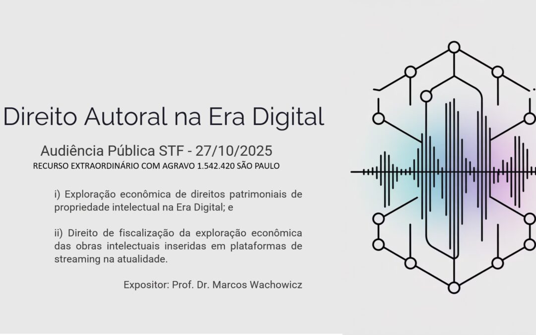 STF Audiência Pública – Questão de repercussão geral Direito Autoral e Plataformas de Streaming