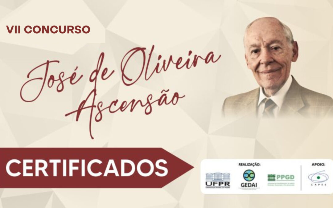 Certificados do VII Concurso José de Oliveira Ascensão