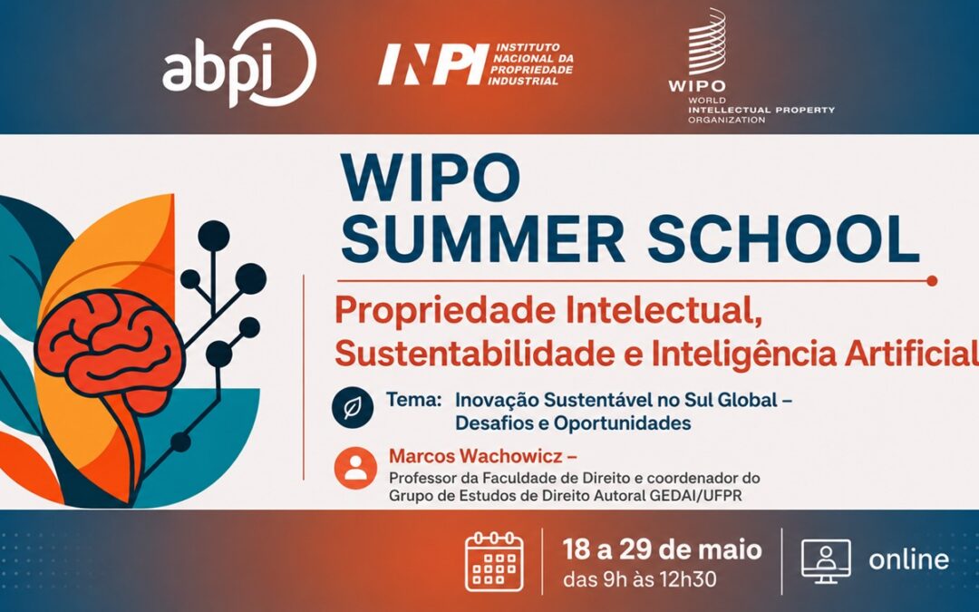 Marcos Wachowicz debate inovação sustentável, PI e soberania tecnológica na WIPO Summer School