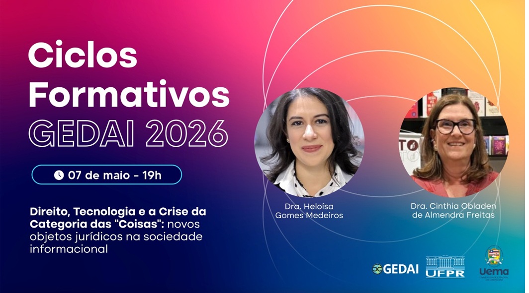 Cinthia Obladen de Almendra Freitas participa dos Ciclos Formativos do GEDAI