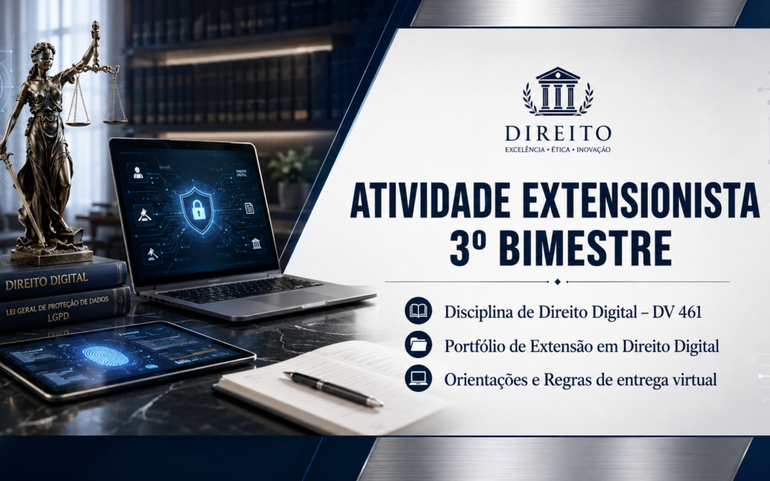 Disciplina de Direito Digital – IA Generativa na Atividade Extencionista o uso é permitido desde que declarado